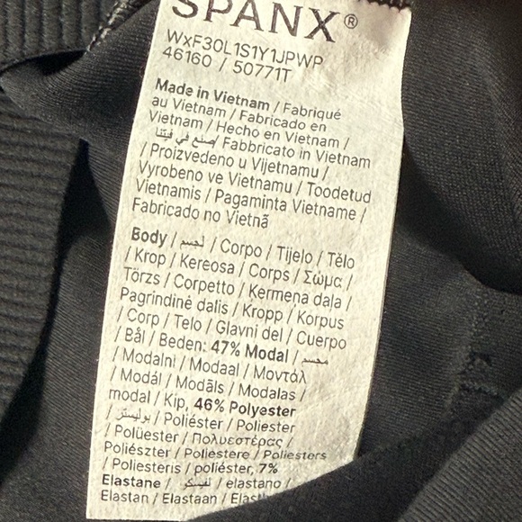 SPANX Air Essential Strapless Jumpsuit 2X Tall Black Airluxe WideLeg Comfy Femme - Picture 16 of 17